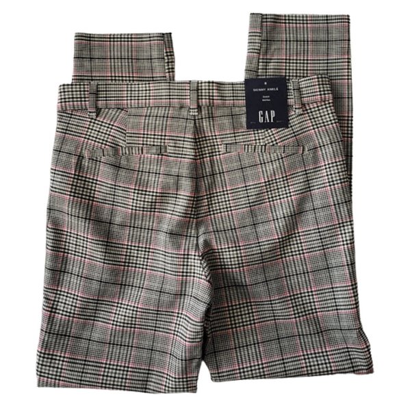 Gap Skinny Ankle Pants Bi-Strength, Gray Plaid - Picture 7 of 12